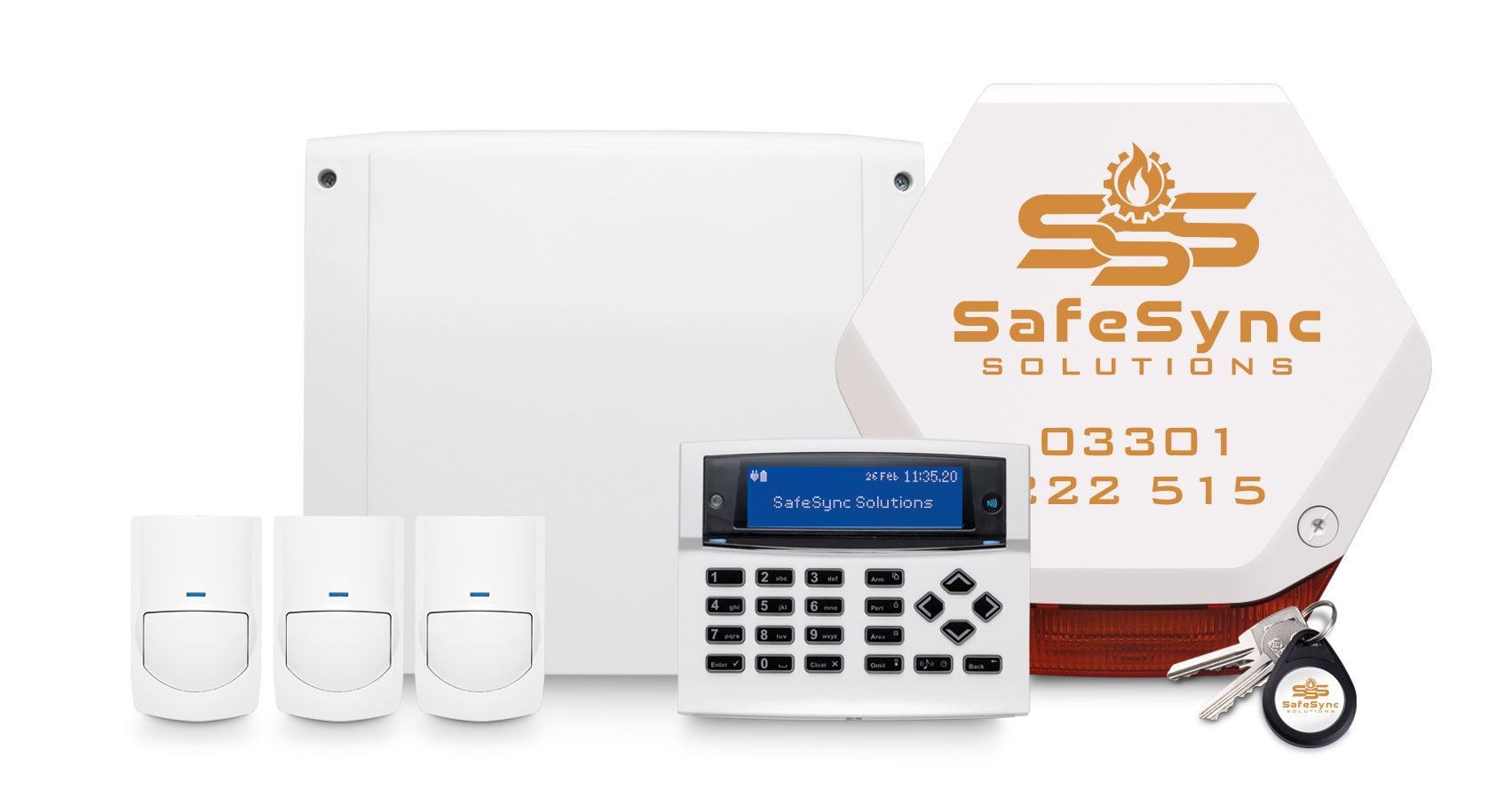 Wired intruder alarm panel
