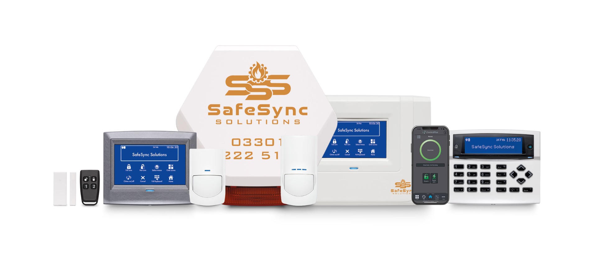 Intruder alarm installation at a commercial unit